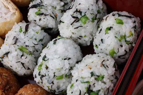 菜の花ひじきご飯/