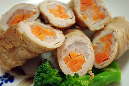 巻き巻きしょうが焼き/